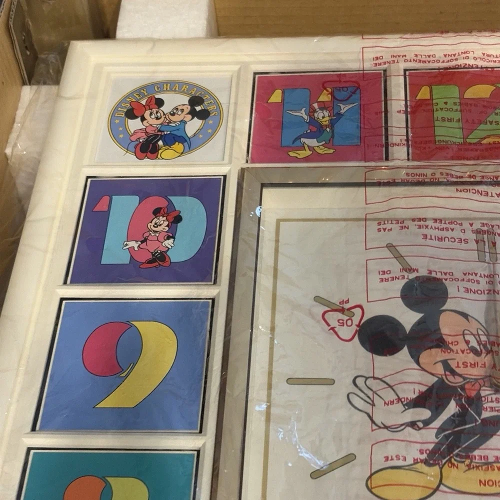 Seiko Disney Mickey Mouse Quartz Vintage Motion Clock Japan 1980's Brand New